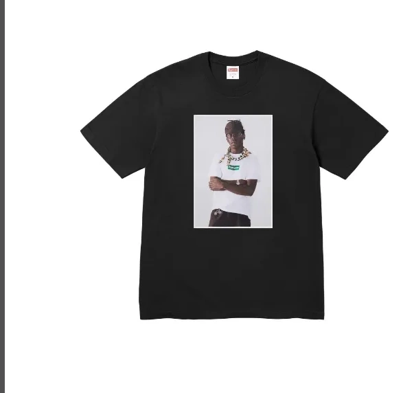 XL Neck Short and L The Tyler Portrait T M White Black Sleeve Printed Tee FW24 Creator S Round 0902